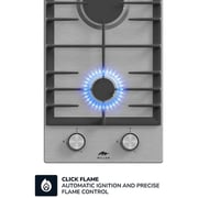 Millen 30cm Built-in 2 Burner Gas Hob Stainless Steel MGH 3001 IX