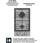 Millen 30cm Built-in 2 Burner Gas Hob Stainless Steel MGH 3001 IX