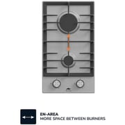Millen 30cm Built-in 2 Burner Gas Hob Stainless Steel MGH 3001 IX