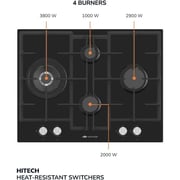 Millen Built In Gas Hob MGHG 6502 BL