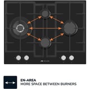 Millen Built In Gas Hob MGHG 6502 BL