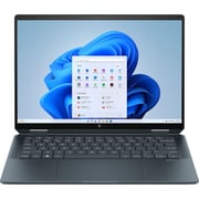 HP Spectre x360 2-in-1 (2024) AI PC - 1st Series / Intel Core Ultra 7-155H / 14inch 2.8K / 1TB SSD / 16GB RAM / Shared Intel Arc Graphics / Windows 11 Home / English & Arabic Keyboard / Slate Blue Aluminum / Middle East Version - [14-EU0008NE]
