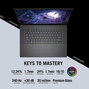 Asus ROG Zephyrus G16 Gaming (2024) Laptop - 1st Series / Intel Core Ultra 9-185H / 16inch 2.5K / 2TB SSD / 32GB RAM / 16GB NVIDIA GeForce RTX 4090 Graphics / Win11 Pro / English & Arabic Keyboard / Eclipse Gray / Middle East Version - [GU605MY-OLEDI9WP]