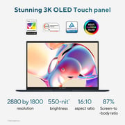 آسوس زين-بوك 14 OLED (2023) التراbook - الجيل الأول / انتل كور الترا 9-185H / 14 بوصة 3K / 1 تيرا SSD / 16 جيجا رام / رسومات انتلArc مشتركة / ويندوز 11 هوم / لوحة مفاتيح بالإنجليزية والعربية / أزرق صخري / إصدار الشرق الأوسط - [ UX3405MA-OLED9W]