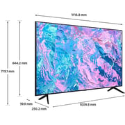 سامسونج تلفزيون كريستال UHD الذكي 50 بوصة (موديل 2024) UA50CU7000UXZN 4K 