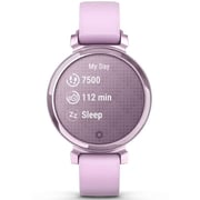 Garmin 010-02839-01 Lily 2 Smartwatch Metallic Lilac With Lilac Silicone Band