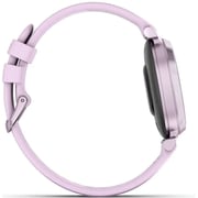 Garmin 010-02839-01 Lily 2 Smartwatch Metallic Lilac With Lilac Silicone Band