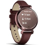 Garmin 010-02839-03 Lily 2 Classic Smartwatch Dark Bronze With Mulberry Leather Band