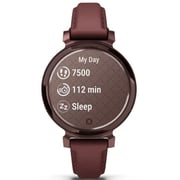 Garmin 010-02839-03 Lily 2 Classic Smartwatch Dark Bronze With Mulberry Leather Band