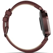 Garmin 010-02839-03 Lily 2 Classic Smartwatch Dark Bronze With Mulberry Leather Band