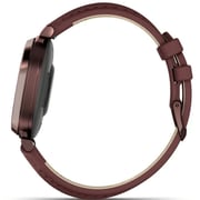 Garmin 010-02839-03 Lily 2 Classic Smartwatch Dark Bronze With Mulberry Leather Band