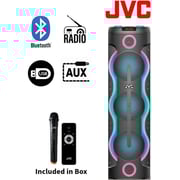 JVC Portable Party Bluetooth Speaker With Microphone Black