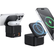 Baseus 2-in-1 Magnetic Wireless Charger Cosmic Black