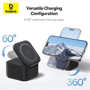 Baseus 2-in-1 Magnetic Wireless Charger Cosmic Black