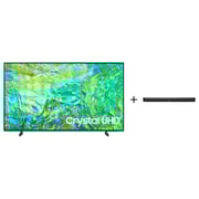 Samsung 65CU8000 4K UHD Smart Television 65inch (2023 Model) + JVC TH-N322B Soundbar