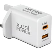 Xcell GaN Charger 65W White