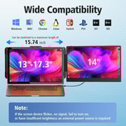 V2COM A02S1 Laptop Screen Extender Monitor 14inch