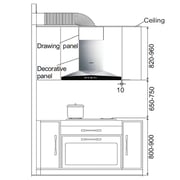 Robam Built In Chimney Hood A837