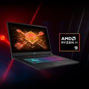 MSI KATANA A17 AI B8VG Gaming (2024) Laptop - AMD Ryzen 9-8940H / 17.3inch FHD / 1TB SSD / 16GB RAM / 8GB NVIDIA GeForce RTX 4070 Graphics / Windows 11 Home / English & Arabic Keyboard / Black / Middle East Version