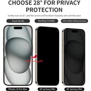 Helix Privacy Screen Protector Black iPhone 15 Pro Max