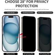 Helix Privacy Screen Protector Black iPhone 15 Pro