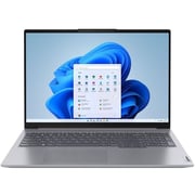 Lenovo ThinkBook 16 G6 IRL Business (2023) Laptop - 13th Gen / Intel Core i7-13700H / 16inch WUXGA / 512GB SSD / 16GB RAM / Shared Intel Iris Xe Graphics / Windows 11 Pro / Englsih & Arabic Keyboard / Arctic Grey / Middle East Version - [21KH000YAX]