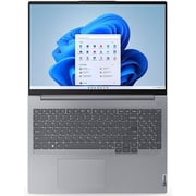 Lenovo ThinkBook 16 G6 IRL Business (2023) Laptop - 13th Gen / Intel Core i7-13700H / 16inch WUXGA / 512GB SSD / 16GB RAM / Shared Intel Iris Xe Graphics / Windows 11 Pro / Englsih & Arabic Keyboard / Arctic Grey / Middle East Version - [21KH000YAX]