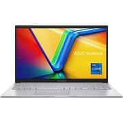 Asus Vivobook 15 (2022) Laptop - 12th Gen / Intel Core i5-1235U / 15.6inch FHD / 512GB SSD / 8GB RAM / Shared Intel Iris Xe Graphics / Windows 11 Home / English & Arabic Keyboard / Cool Silver / Middle East Version - [X1504ZA-NJ005W]