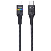 Totu 2-in-1 Charging Cable 1.5m Black