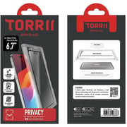 Torrii Privacy Bodyglass Screen Protector Black iPhone 15 Plus