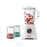Moulinex Blendfroce Blender, 800 Watt, 2 Liters, Grinder and Grater, White - LM4231EG