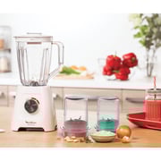 Moulinex Blendfroce Blender, 800 Watt, 2 Liters, Grinder and Grater, White - LM4231EG
