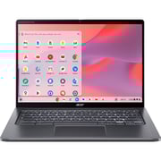 Acer Chromebook Spin 714 2-in-1 Convertible (2023) Laptop - 13th Gen / Inel Core i5-1335U / 14inch WUXGA / 256GB SSD / 8GB RAM / Shared Intel Iris Xe Graphics / Chrome OS / English Keyboard / Steel Grey / International Version - [CP714-2W-56B2]