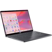 Acer Chromebook Spin 714 2-in-1 Convertible (2023) Laptop - 13th Gen / Inel Core i5-1335U / 14inch WUXGA / 256GB SSD / 8GB RAM / Shared Intel Iris Xe Graphics / Chrome OS / English Keyboard / Steel Grey / International Version - [CP714-2W-56B2]