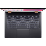 Acer Chromebook Spin 714 2-in-1 Convertible (2023) Laptop - 13th Gen / Inel Core i5-1335U / 14inch WUXGA / 256GB SSD / 8GB RAM / Shared Intel Iris Xe Graphics / Chrome OS / English Keyboard / Steel Grey / International Version - [CP714-2W-56B2]