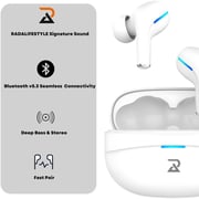 Radalifestyle Air 7 Wireless Bluetooth TWS In Ear Earbuds With ENC & Low Latency