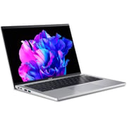 Acer Swift Go (2023) Laptop - 13th Gen / Intel Core i5-1335U / 14inch 2.2K / 512GB SSD / 8GB RAM / Shared Intel Iris Xe Graphics / Windows 11 Home / English Keyboard / Pure Silver / International Version - [SFG14-71-52TV]