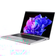 Acer Swift Go (2023) Laptop - 13th Gen / Intel Core i5-1335U / 14inch 2.2K / 512GB SSD / 8GB RAM / Shared Intel Iris Xe Graphics / Windows 11 Home / English Keyboard / Pure Silver / International Version - [SFG14-71-52TV]
