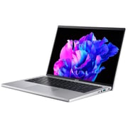 Acer Swift Go (2023) Laptop - 13th Gen / Intel Core i5-1335U / 14inch 2.2K / 512GB SSD / 8GB RAM / Shared Intel Iris Xe Graphics / Windows 11 Home / English Keyboard / Pure Silver / International Version - [SFG14-71-52TV]