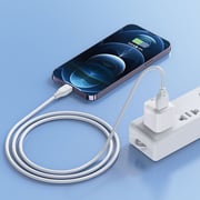 Wiwu Pioneer USB To Lightning Charging Cable 1m White