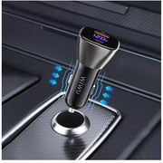 Wiwu Dual Port USB + Type-C PD Car Charger Grey