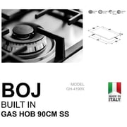 BOJ Built In 5 Burner Gas Hob GH-4190 X