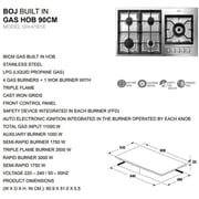 BOJ Built In 5 Burner Gas Hob GH 4191X