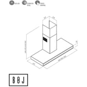 BOJ Built In Chimney Hood CBI-600AXA