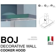 BOJ Built In Chimney Hood CBI-600AXA