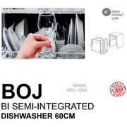 BOJ Built in Semi Integrated Dishwasher BDC-125SI