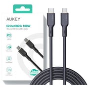 Aukey USB-C To USB-C Cable 1.8m Black
