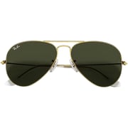 Rayban Aviator Classic Polished Gold Pilot Sunglasses For Men RB3025