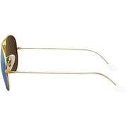 Rayban Aviator Flash Lenses Matte Gold Pilot Sunglasses For Men RB3025
