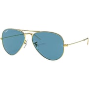 Rayban Aviator Classic Polished Gold Pilot Sunglasses For Men RB3025